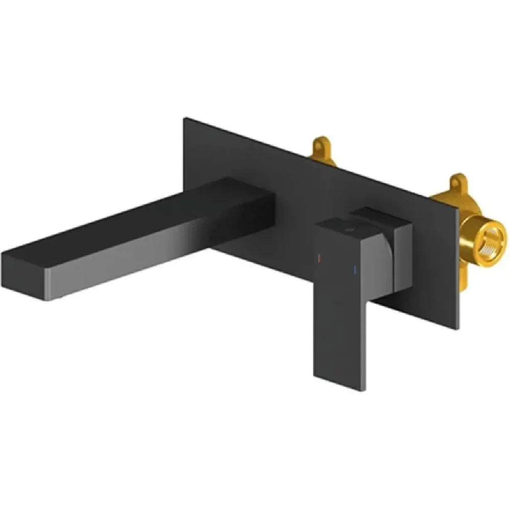 Смеситель для раковины встраиваемый Grocenberg GB588BL, черный