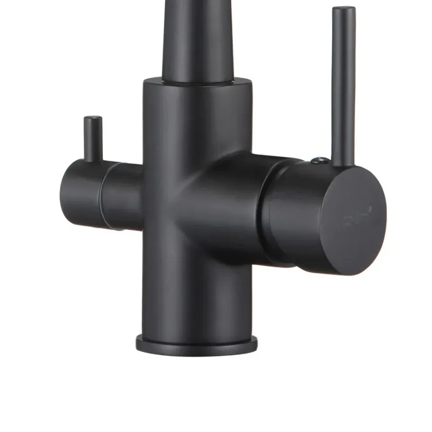 Смеситель для кухни D-Lin D159315-4A, черный