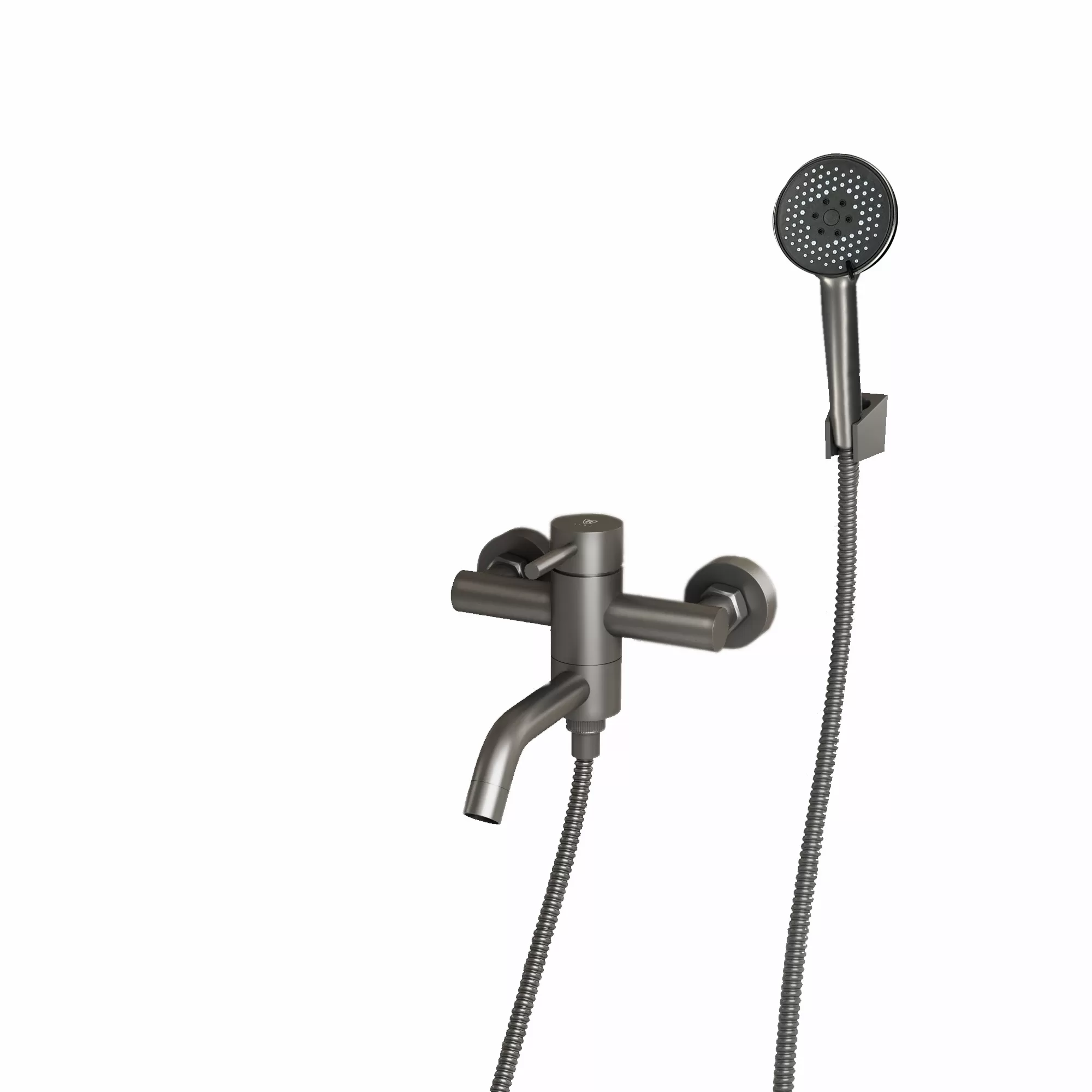 Смеситель для ванны с коротким изливом RUSH Melos (SUS1101-44Grey)