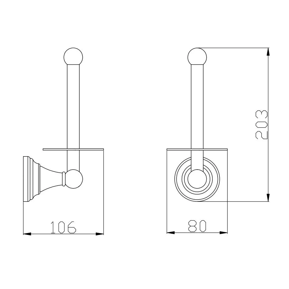 Держатель для туалетной бумаги Rav Slezak MORAVA MKA0402Z, золото