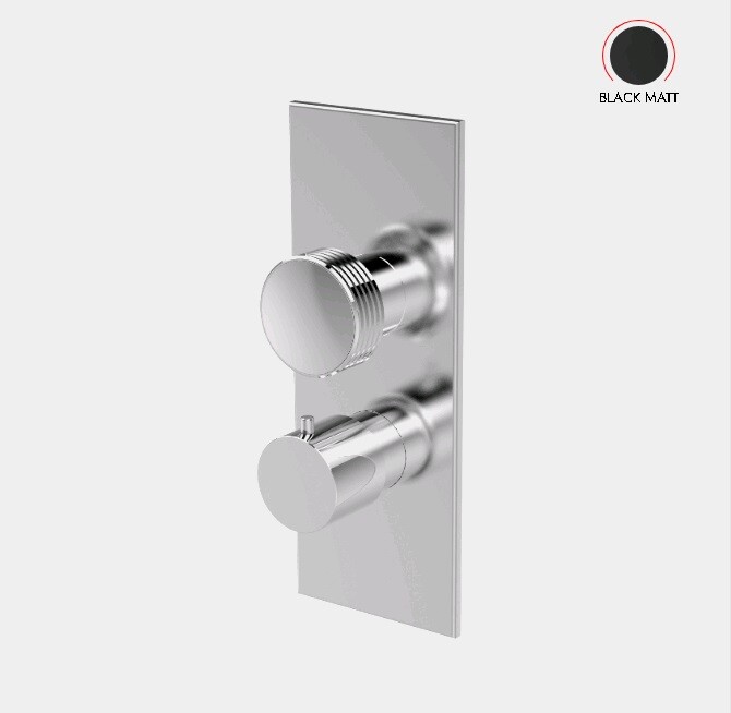 Смеситель для душа Fima Carlo Frattini Fimatherm, на 2/3 потребителя, черный матовый (F5609X7XNS)