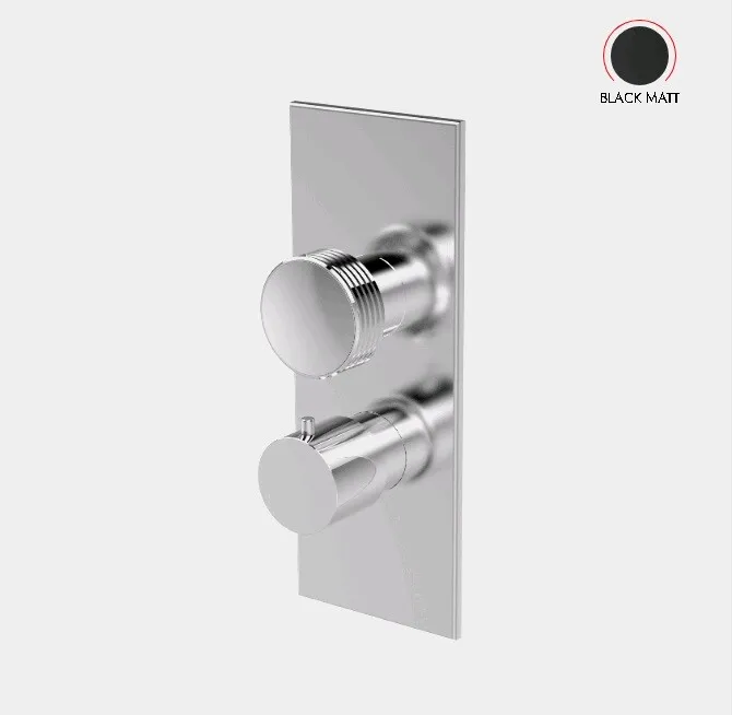 Смеситель для душа Fima Carlo Frattini Fimatherm, на 2/3 потребителя, черный матовый (F5609X7XNS)