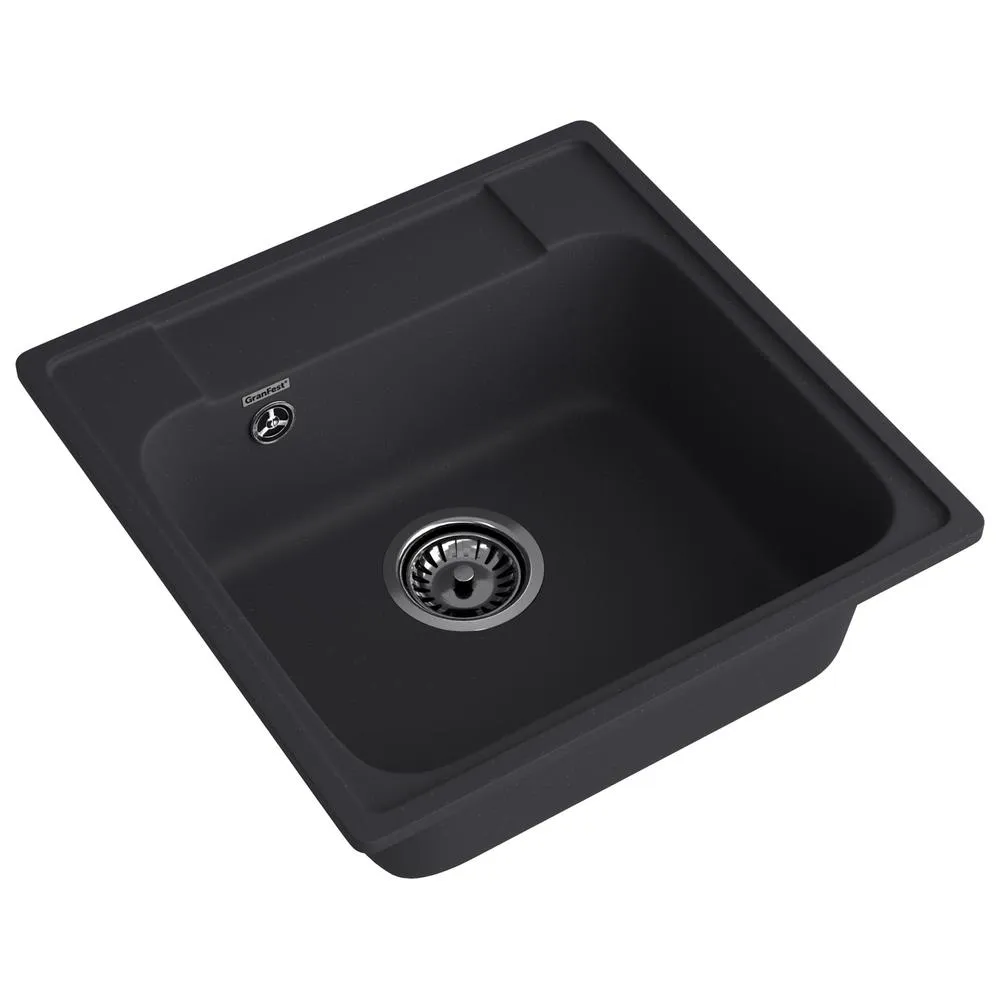 Кухонная мойка GranFest QUARZ 48, черный