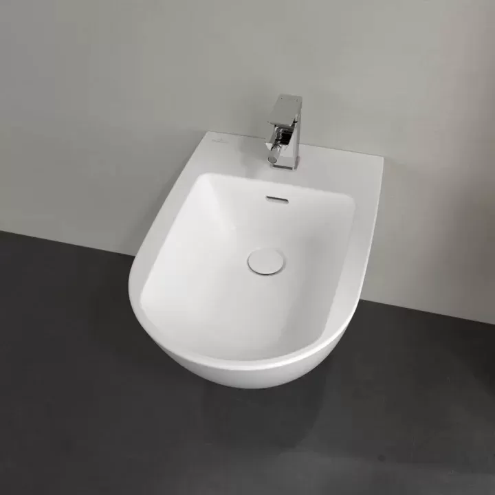 Биде подвесное Villeroy & Boch Subway 3.0 CeramicPlus, Stone White (447000RW)