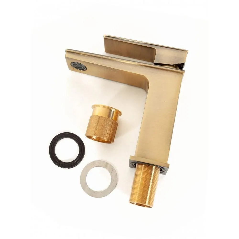 Смеситель для раковины Hansberge H1070BR, бронза