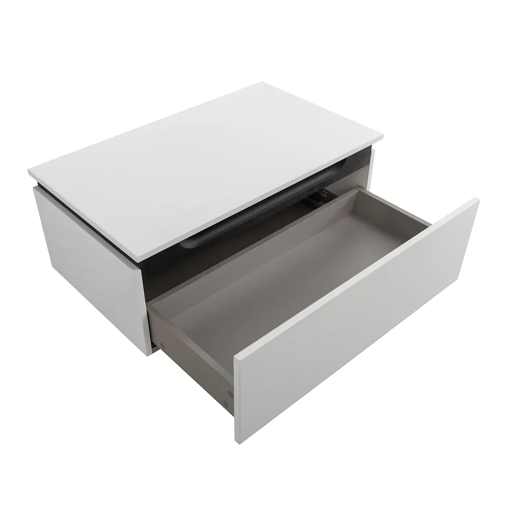 Тумба с одним выкатным ящиком Cezares Slider 766х480х315, Bianco Opaco (SLIDER-800-1C-PI-BO)