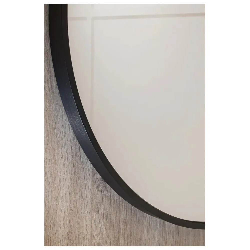 Зеркало Dreja GLOW 50х100 см, алюм. профиль, черный