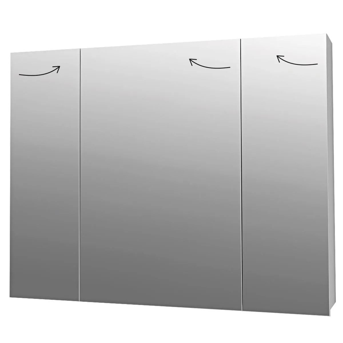 Зеркальный шкаф Dreja Almi 90 см, белый