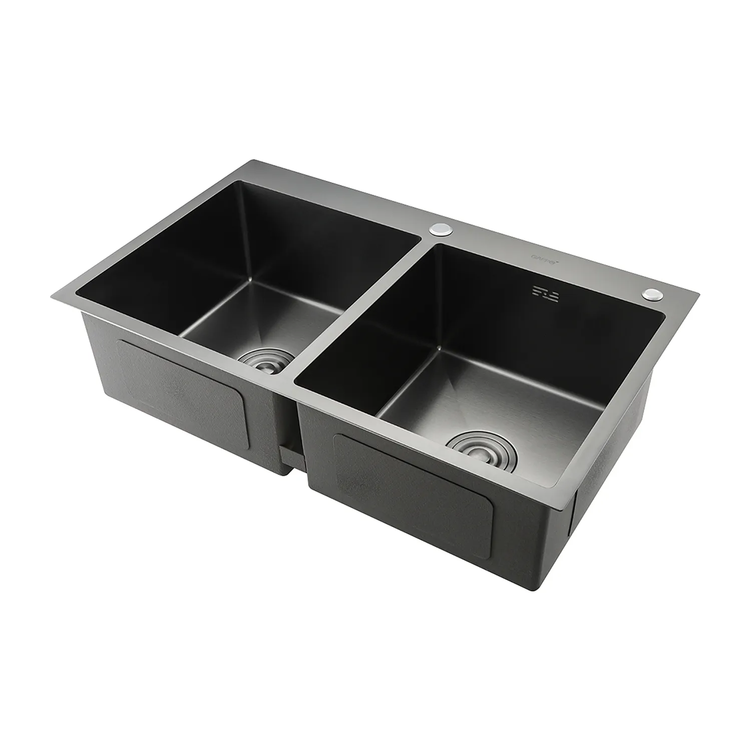 Кухонная мойка с коландером GAPPO GS8350-6, графит
