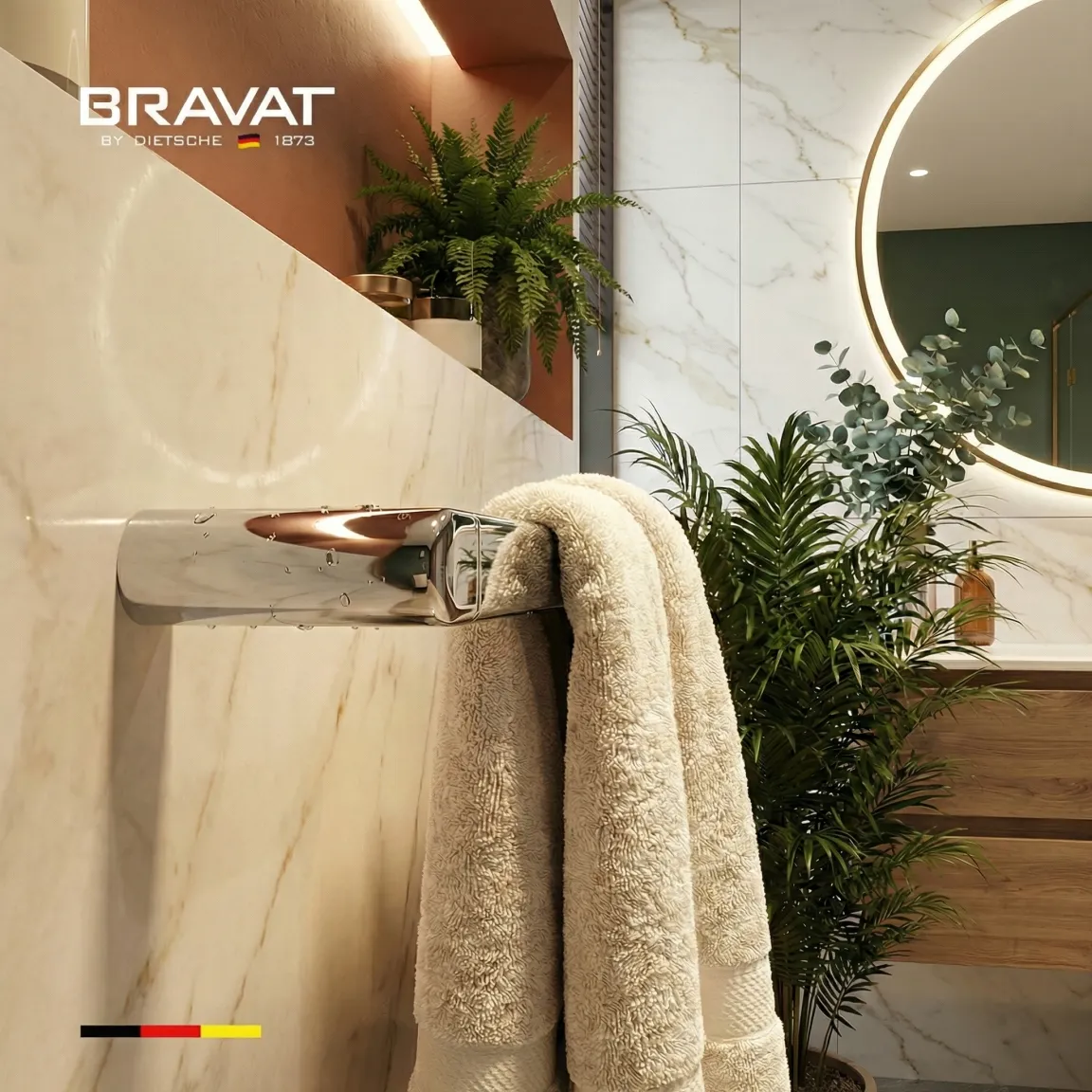 Держатель для полотенец BRAVAT (D71131CP-SW)