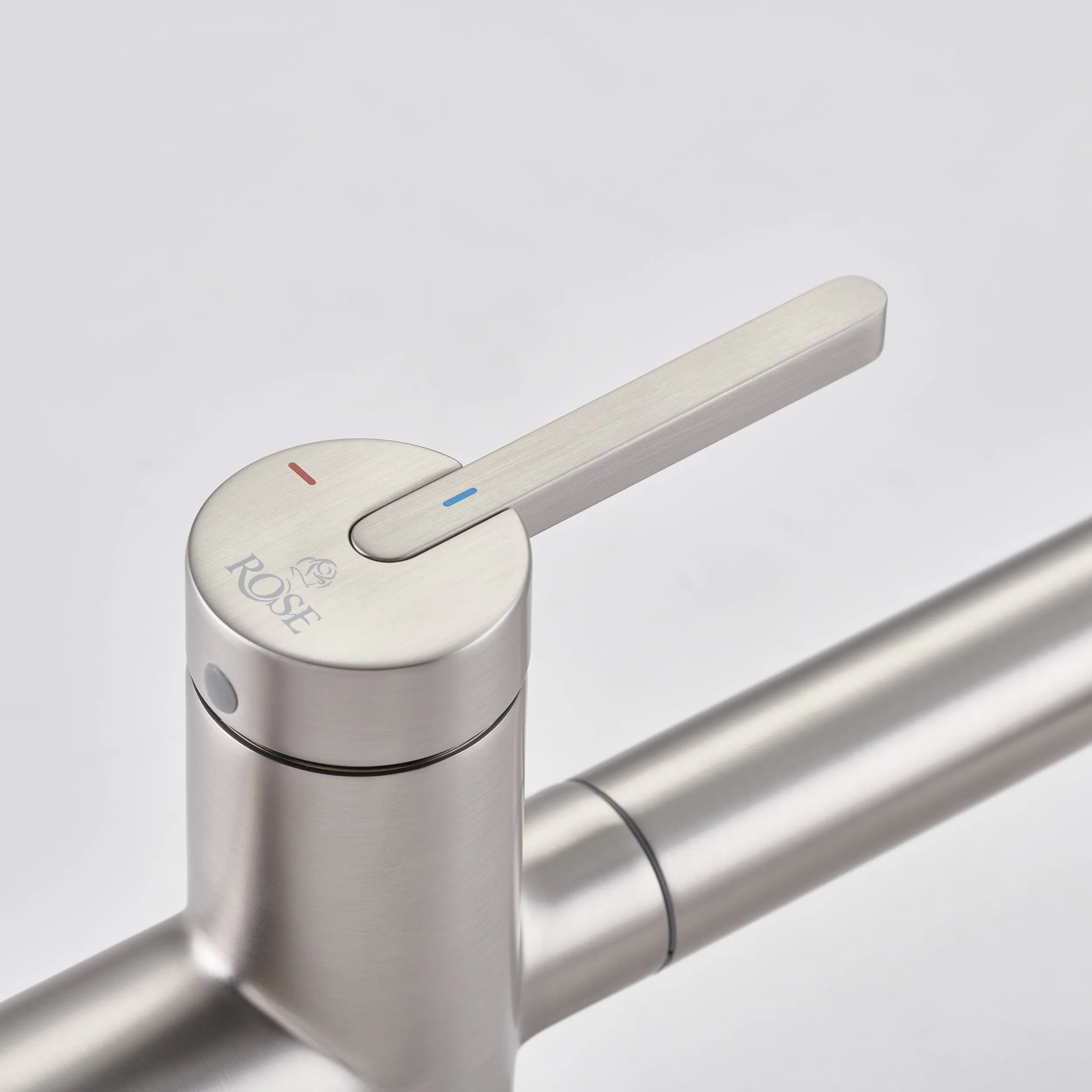 Смеситель для кухни с подключением фильтра для воды Rose R458L, сатин