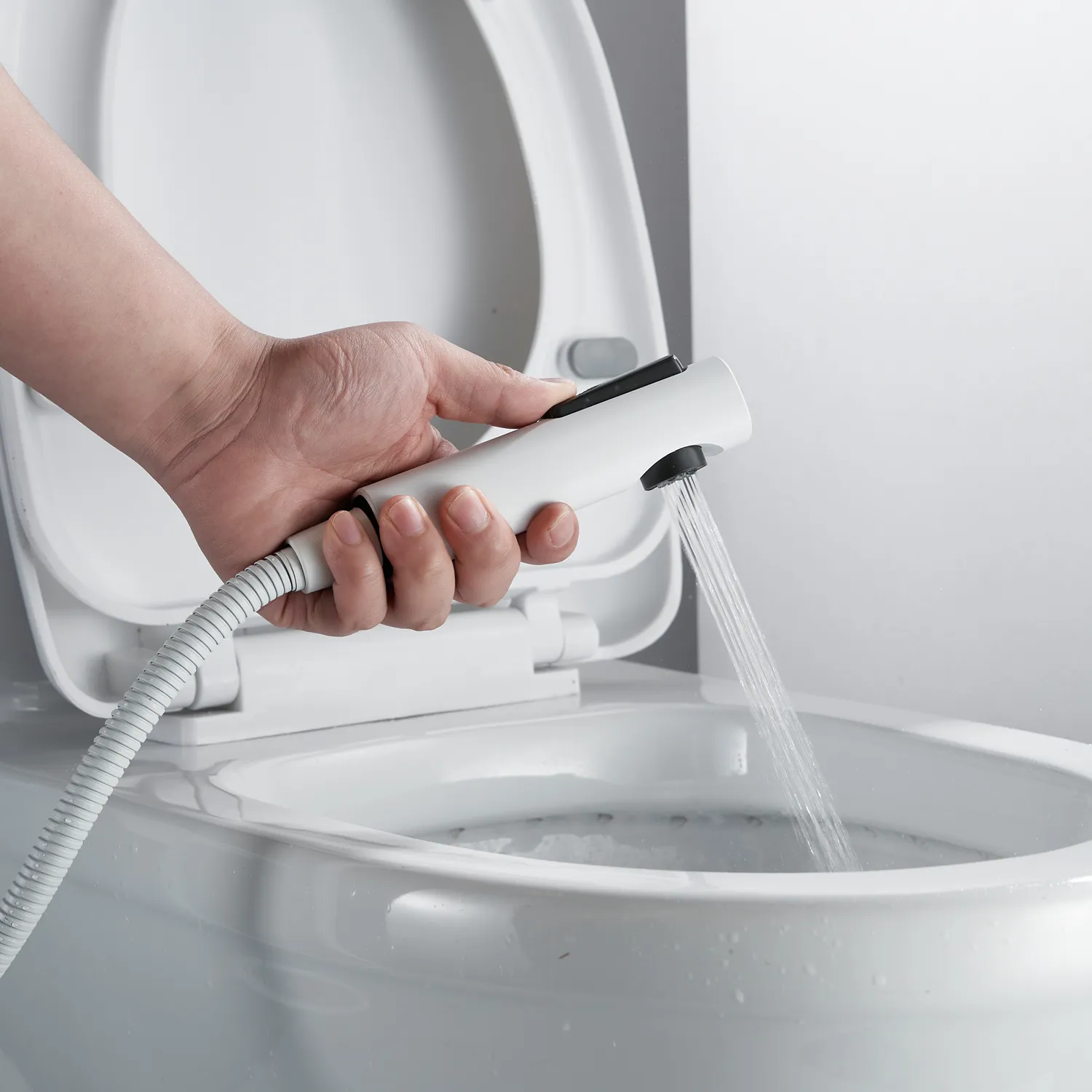 Гигиенический душ со смесителем Shevanik S4105C-1, белый