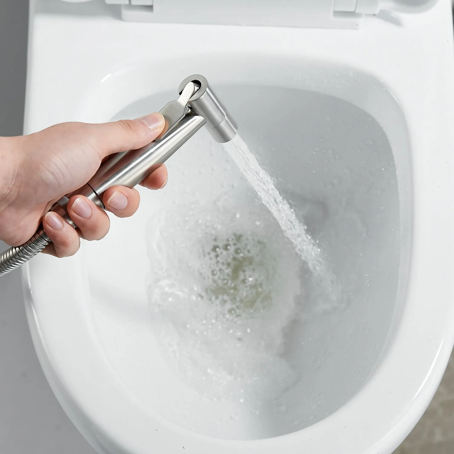 Гигиенический душ со смесителем Raffine F207L, сатин