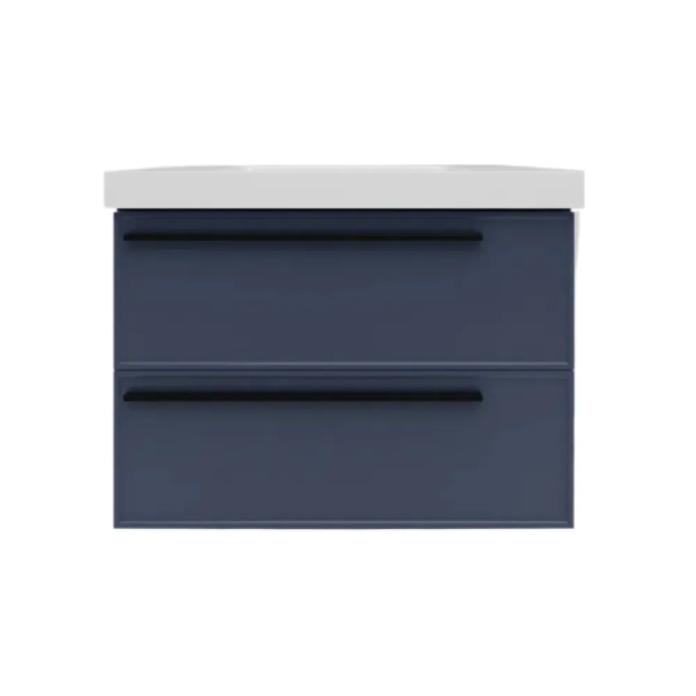 Тумба под раковину подвесная La Fenice Elba TWIN FNC-01-ELB-BG-90-2, синяя