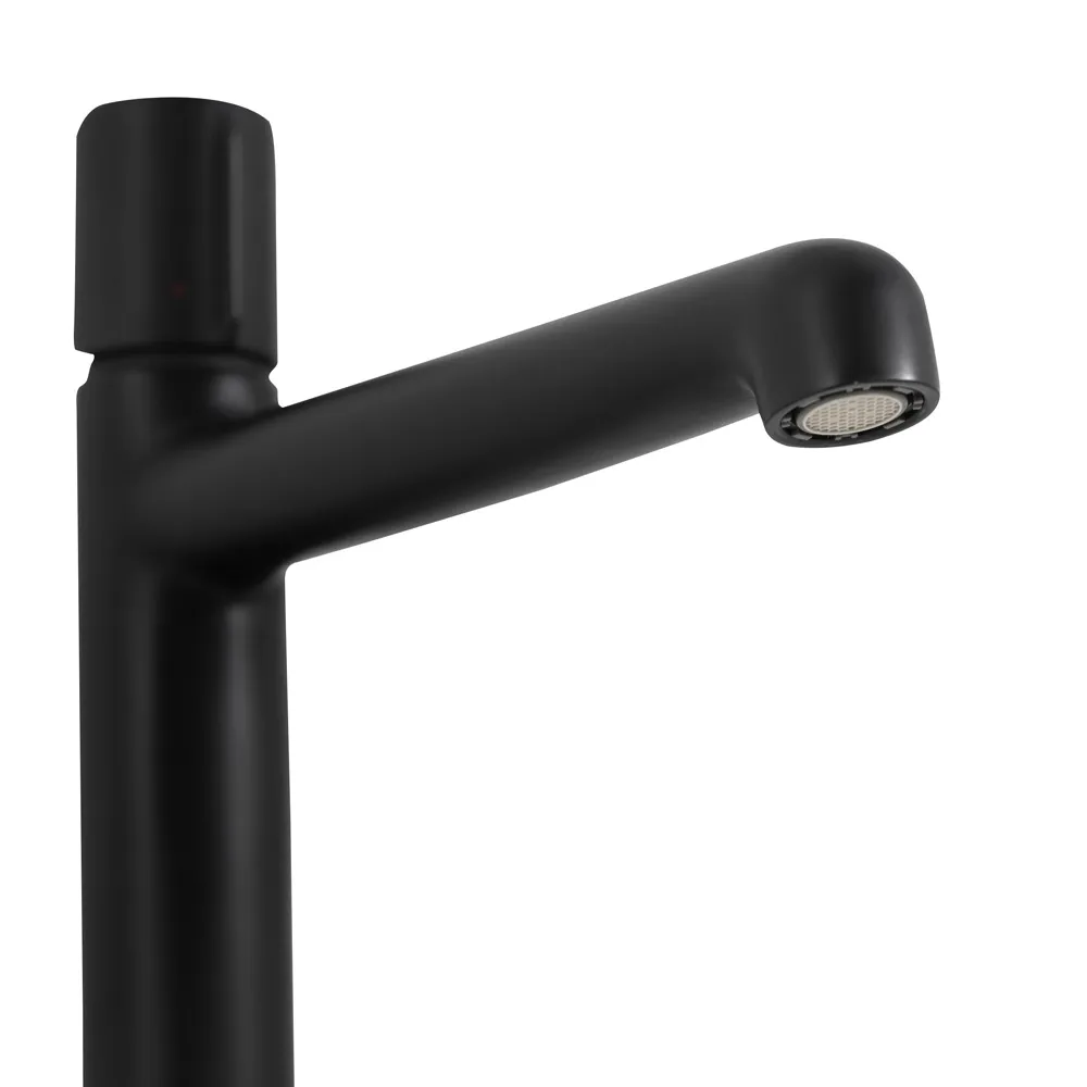 Смеситель для накладной раковины BelBagno Uno, черный матовый (UNO-LMC-NERO-W0)