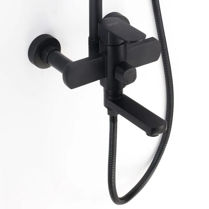 Душевая система D-Lin D10A20, черный