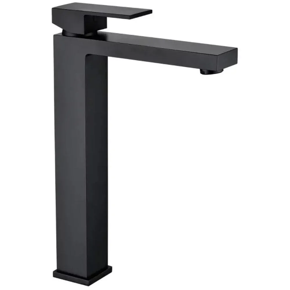 Смеситель для раковины высокий Grocenberg GB3008BL, черный