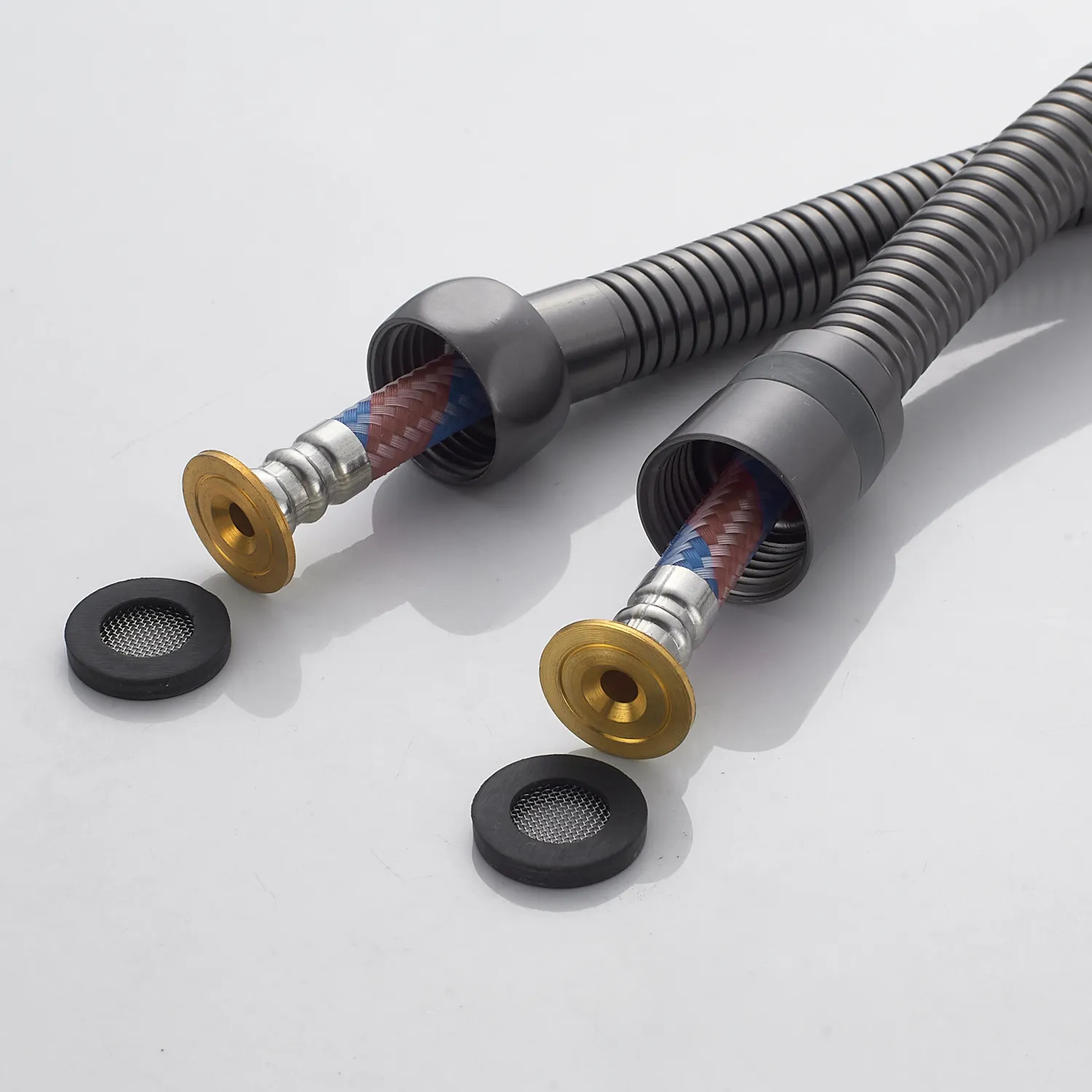 Гигиенический душ со смесителем Shevanik S9905T, оружейная сталь