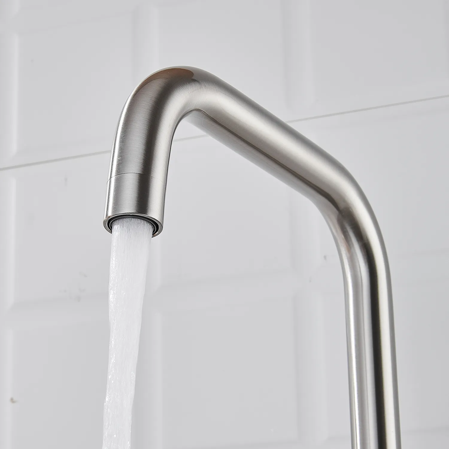 Смеситель для кухни с подключением фильтра Shevanik S528L, сатин