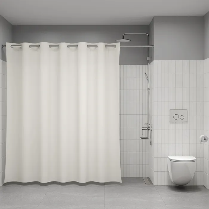 Штора для ванной IDDIS Бэйс (Base) 200x240 см, полиэстер, светло-бежевый (TL01P24i11)