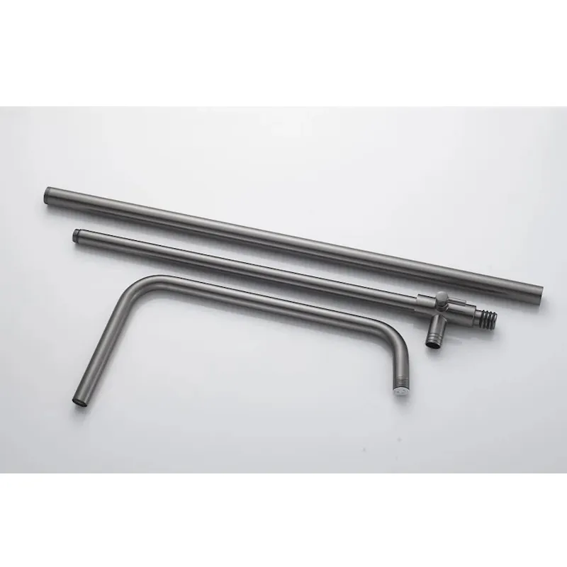 Душевая система Knotlor KN-62/GM, вороненая сталь