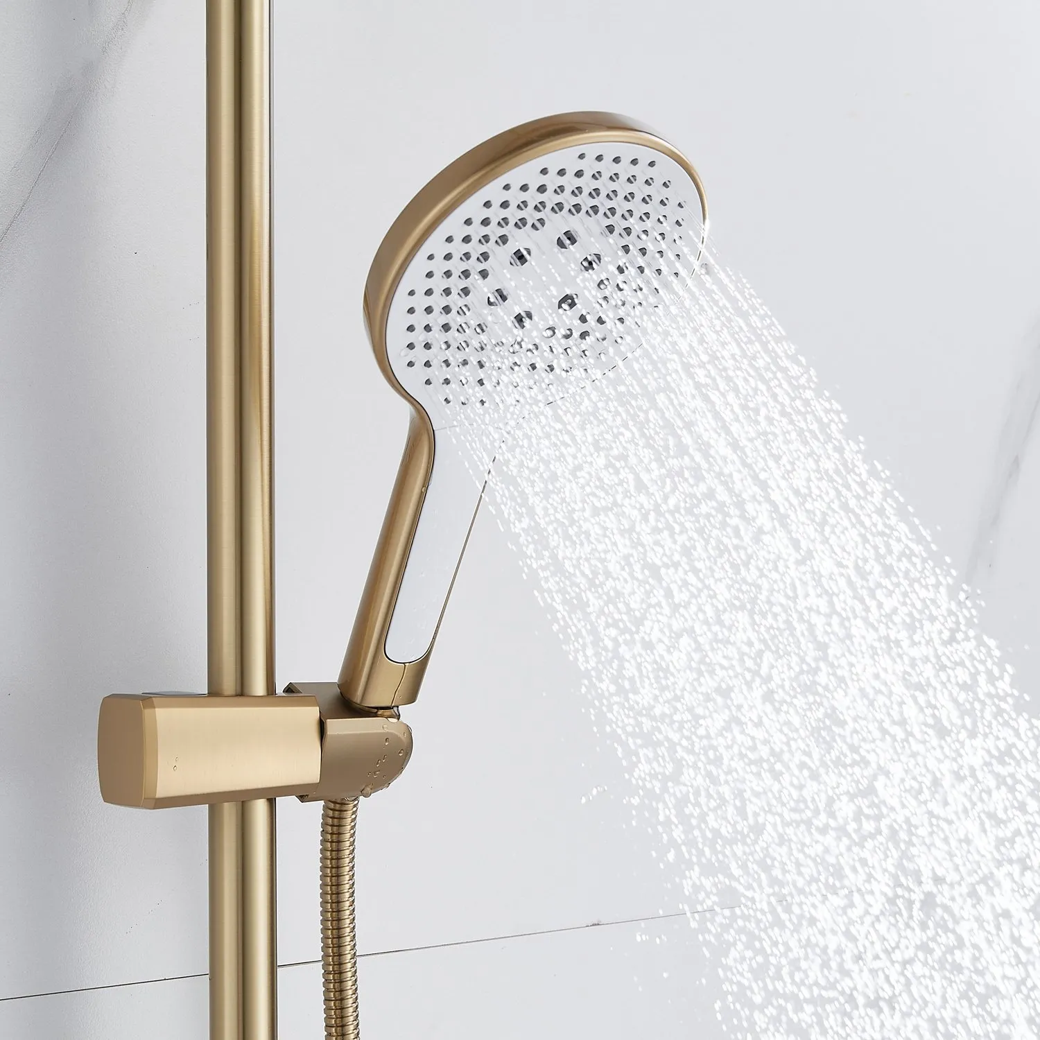 Душевая система Rose R3936G, золотой сатин