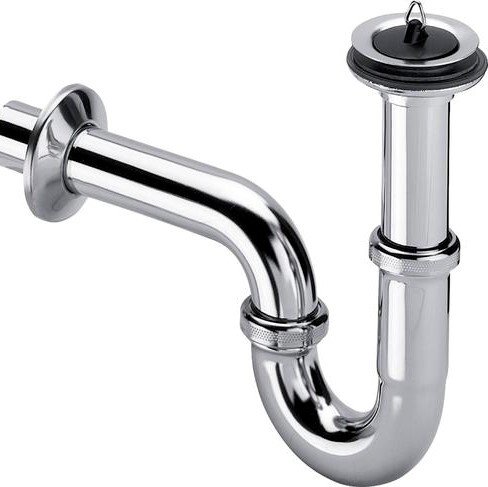 Сифон для раковины трубчатый Viega Sifon 5612, хром (111298)