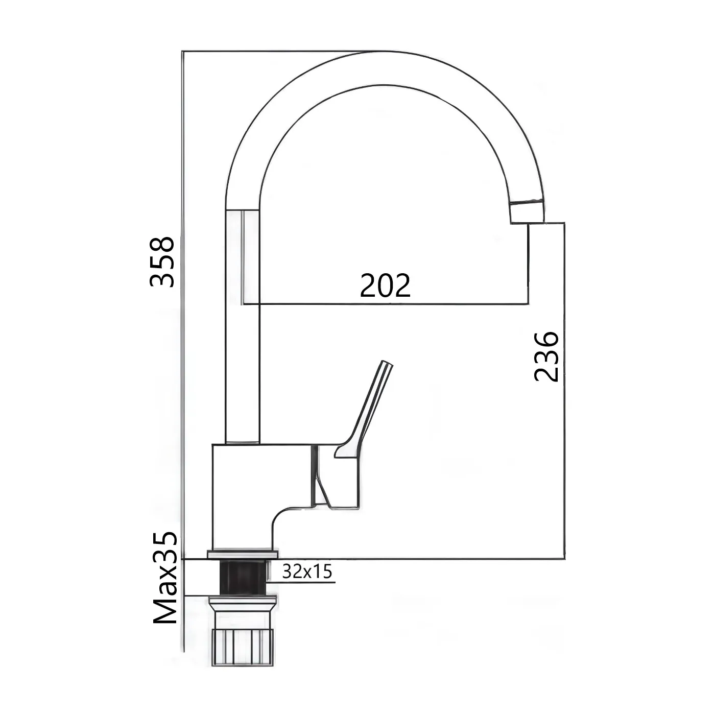 Смеситель для кухни Maretti Elena EA31RZZ163, хром