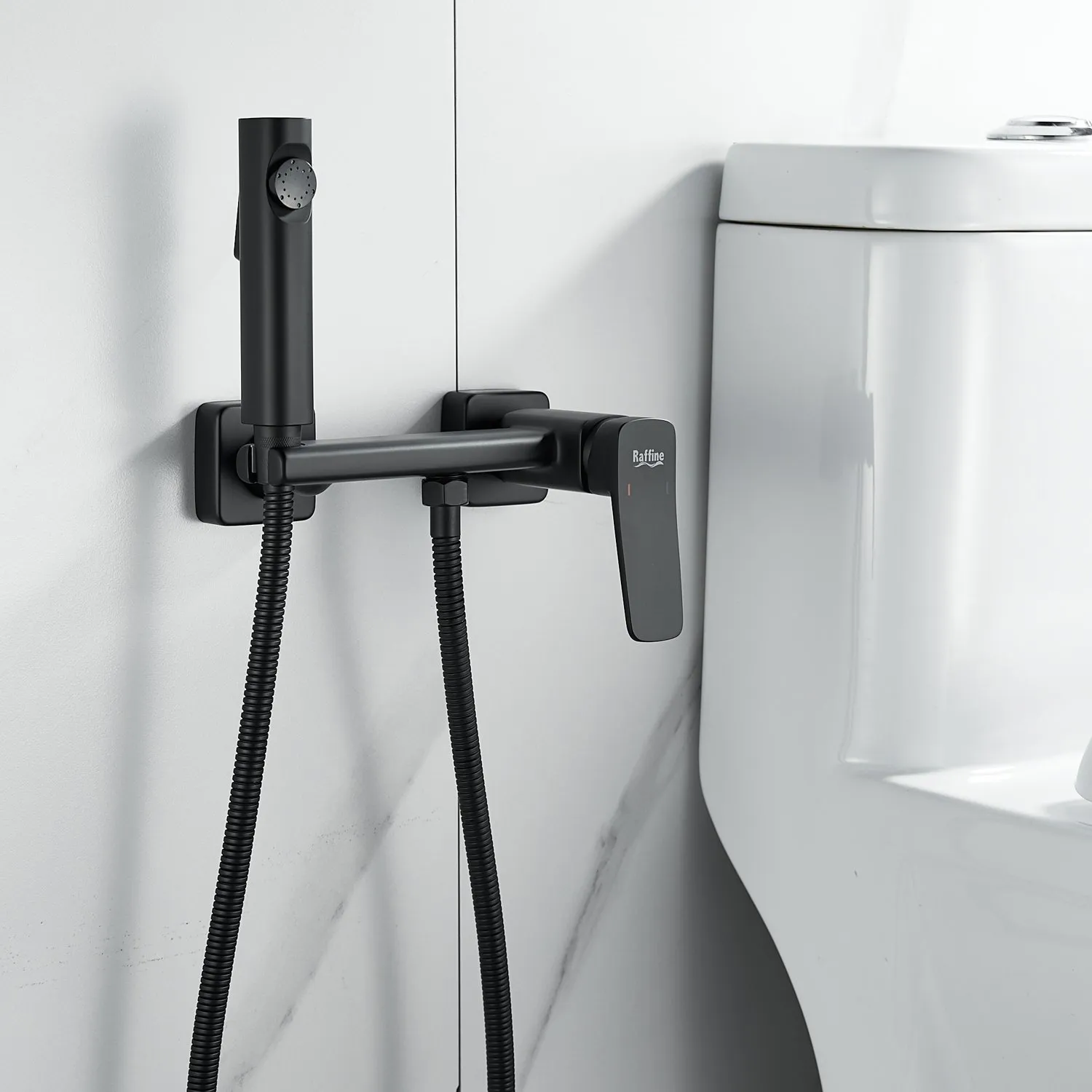 Гигиенический душ со смесителем Raffine F0599H-1, черный