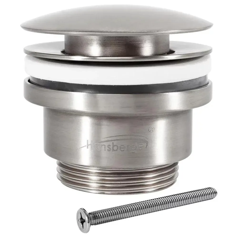 Донный клапан для раковины Hansberge H107NK, никель