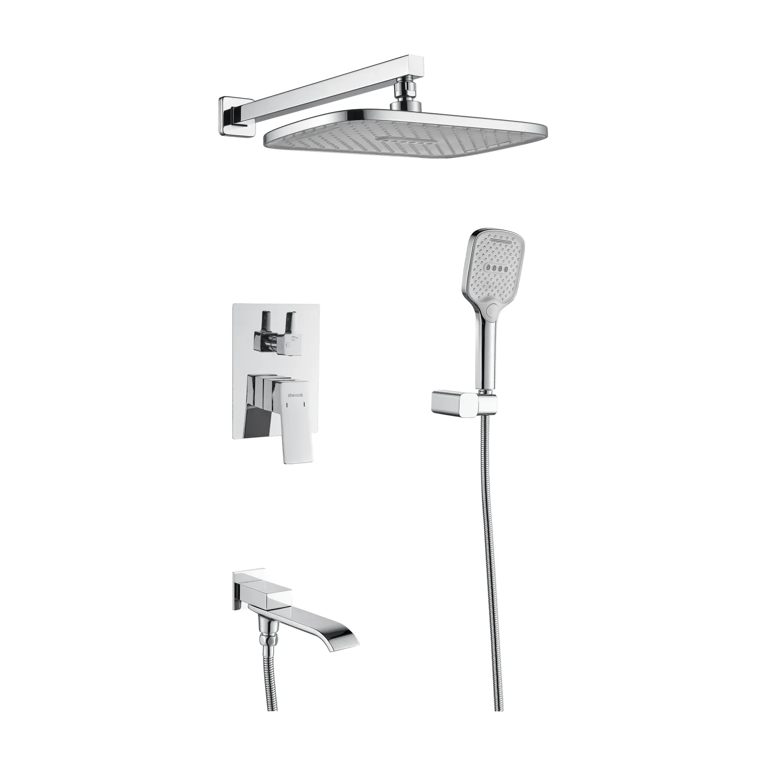 Душевая система встраиваемая Shevanik S4035, хром