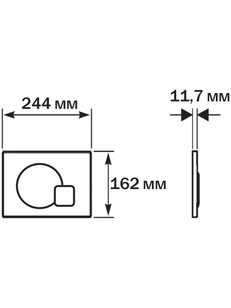 SET AQUATEK КЛАССИК cm-069 4в1 (рама AQUATEK INS-0000025 +крепление KKI-0000002 +кнопка KDI-0000069 +унитаз AQ1112-00 +тонкое сиденье с механиз)