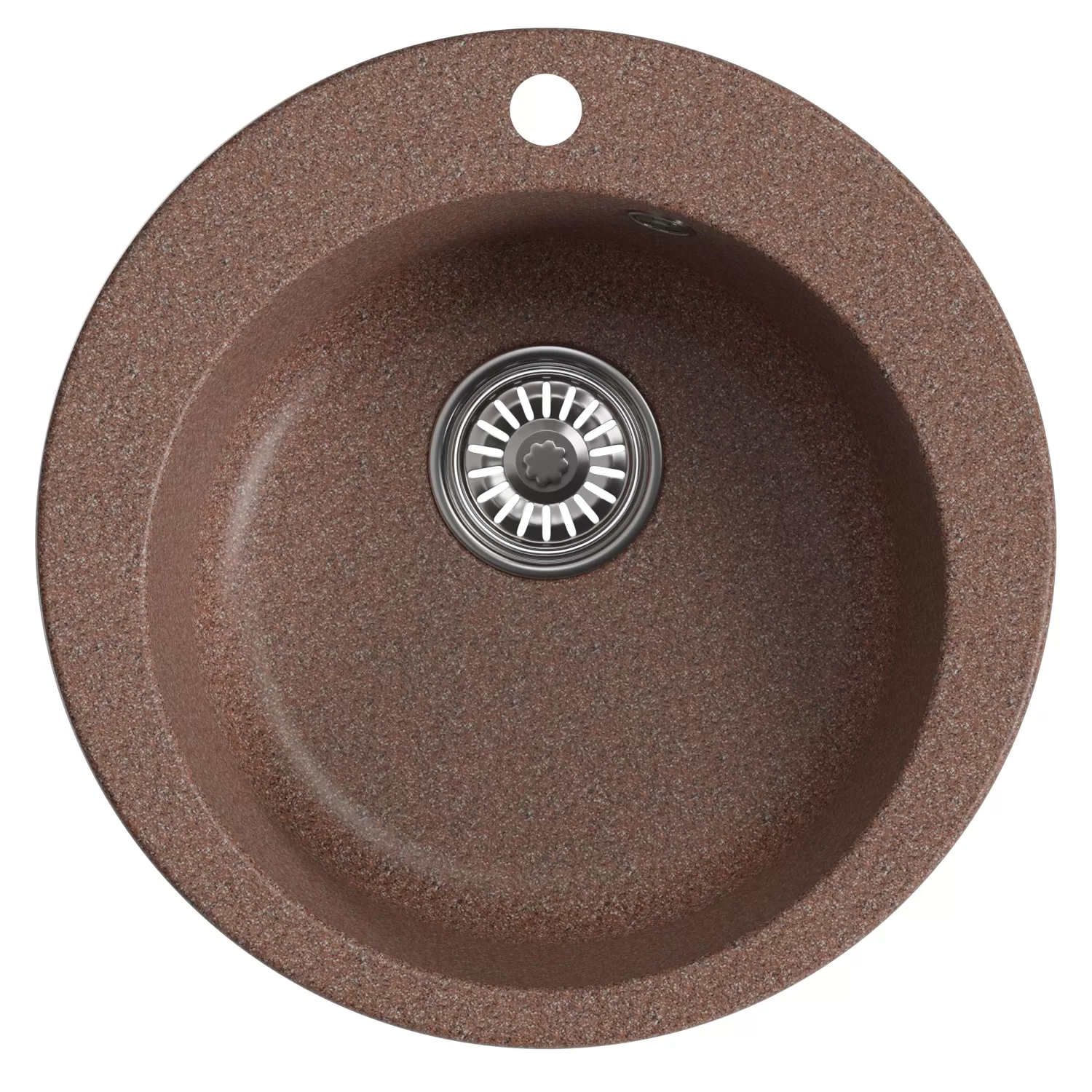 Мойкa MIXLINE ML-GM13 круглая  терракотовая (307) 495мм (глуб. чаши 200) NEW (551889)