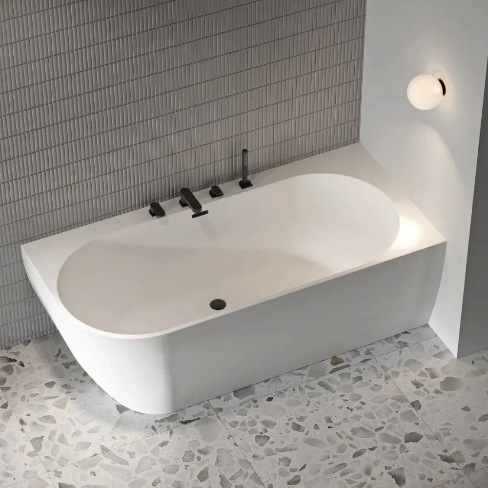 Смеситель врезной каскадный для ванн CR 025.20BL ЧЕРНЫЙ