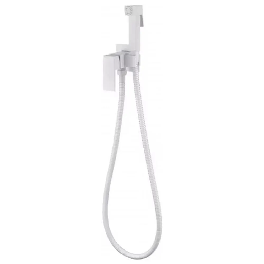 Гигиенический душ со смесителем встраиваемый Grocenberg GB002W, белый