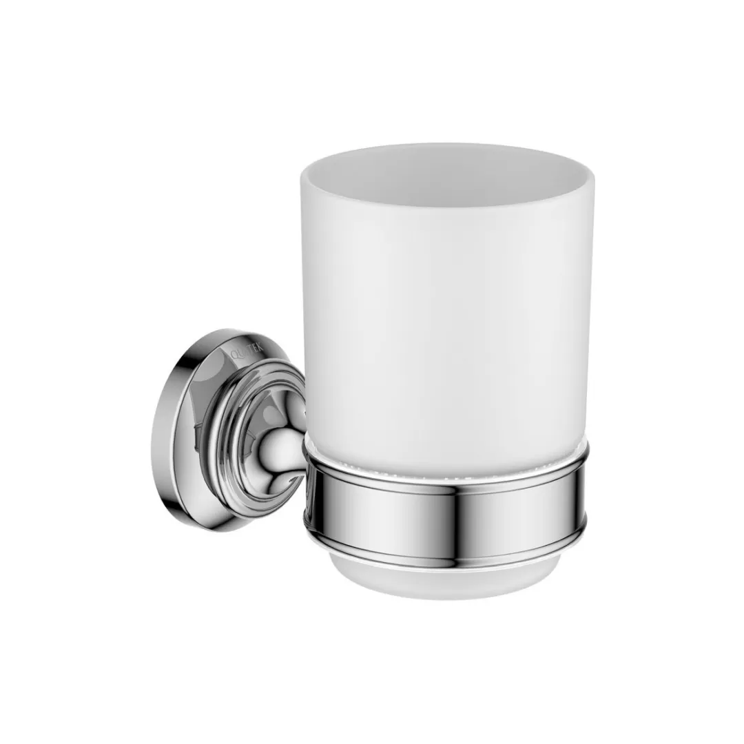 Стакан с держателем AQUATEK КЛАССИК, хром AQ4504CR