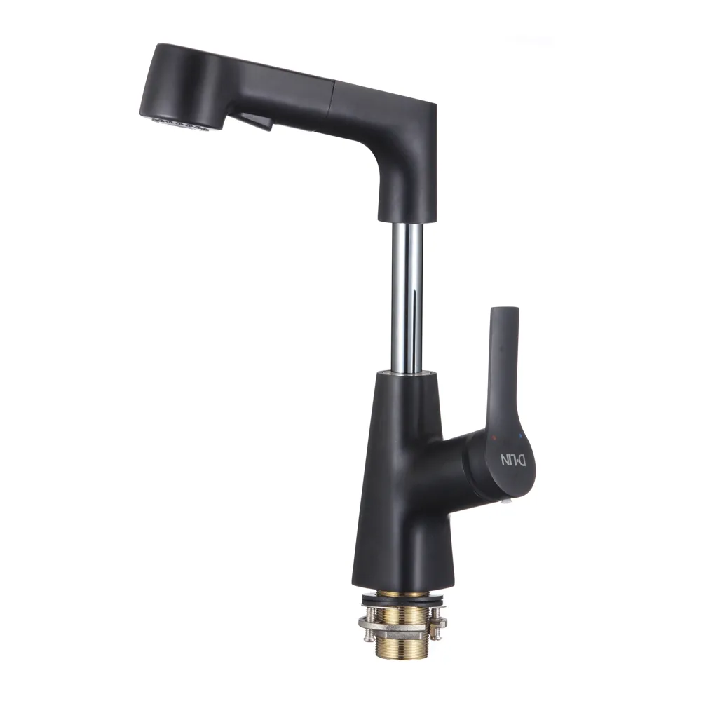 Смеситель для раковины D-Lin D158374-A, черный