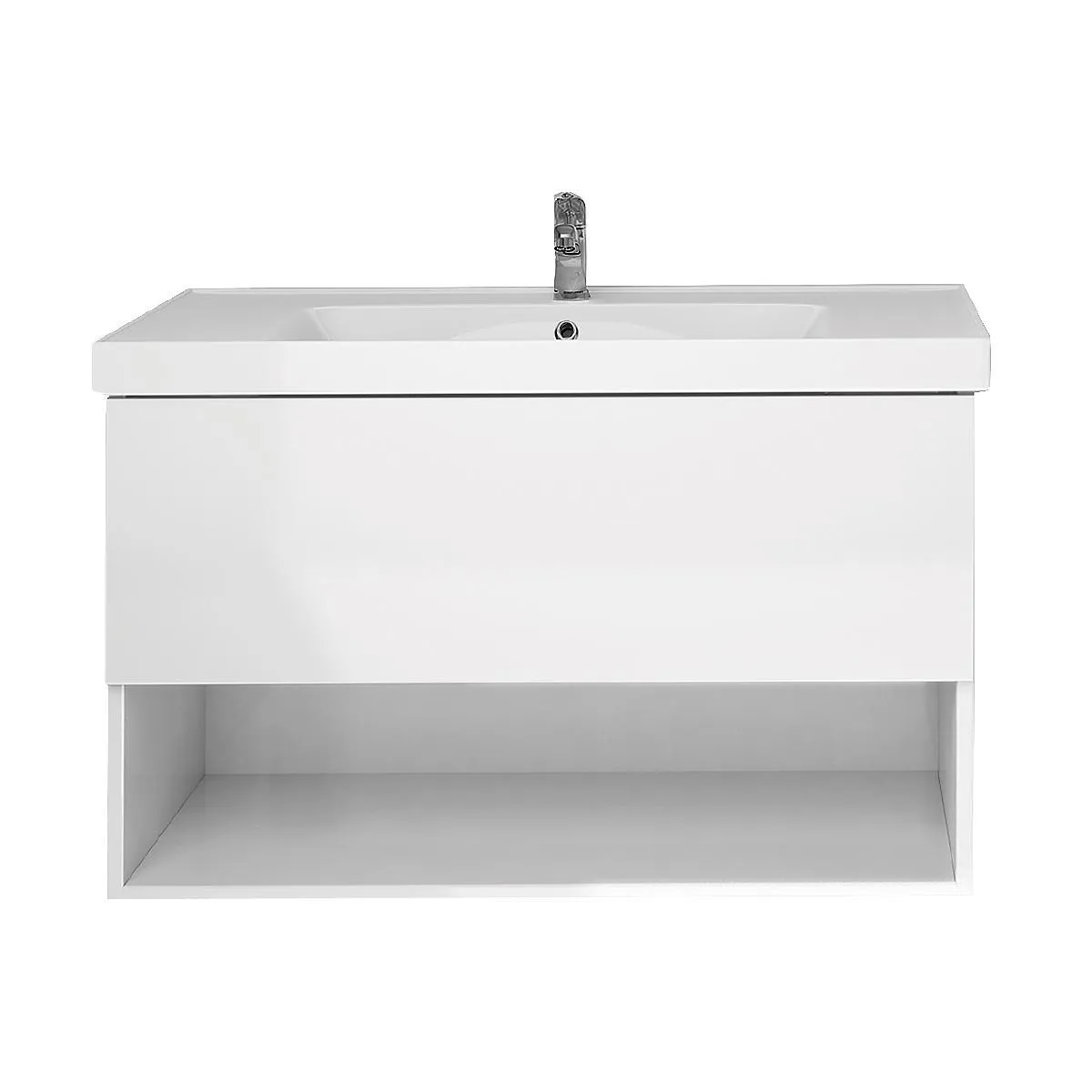 Тумба с раковиной подвесная Dreja Perfecto 70 см, белый