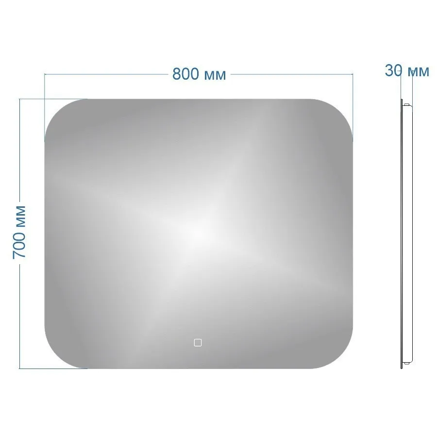 Зеркало Maretti Florenza FL148070P25EL 80x70 см