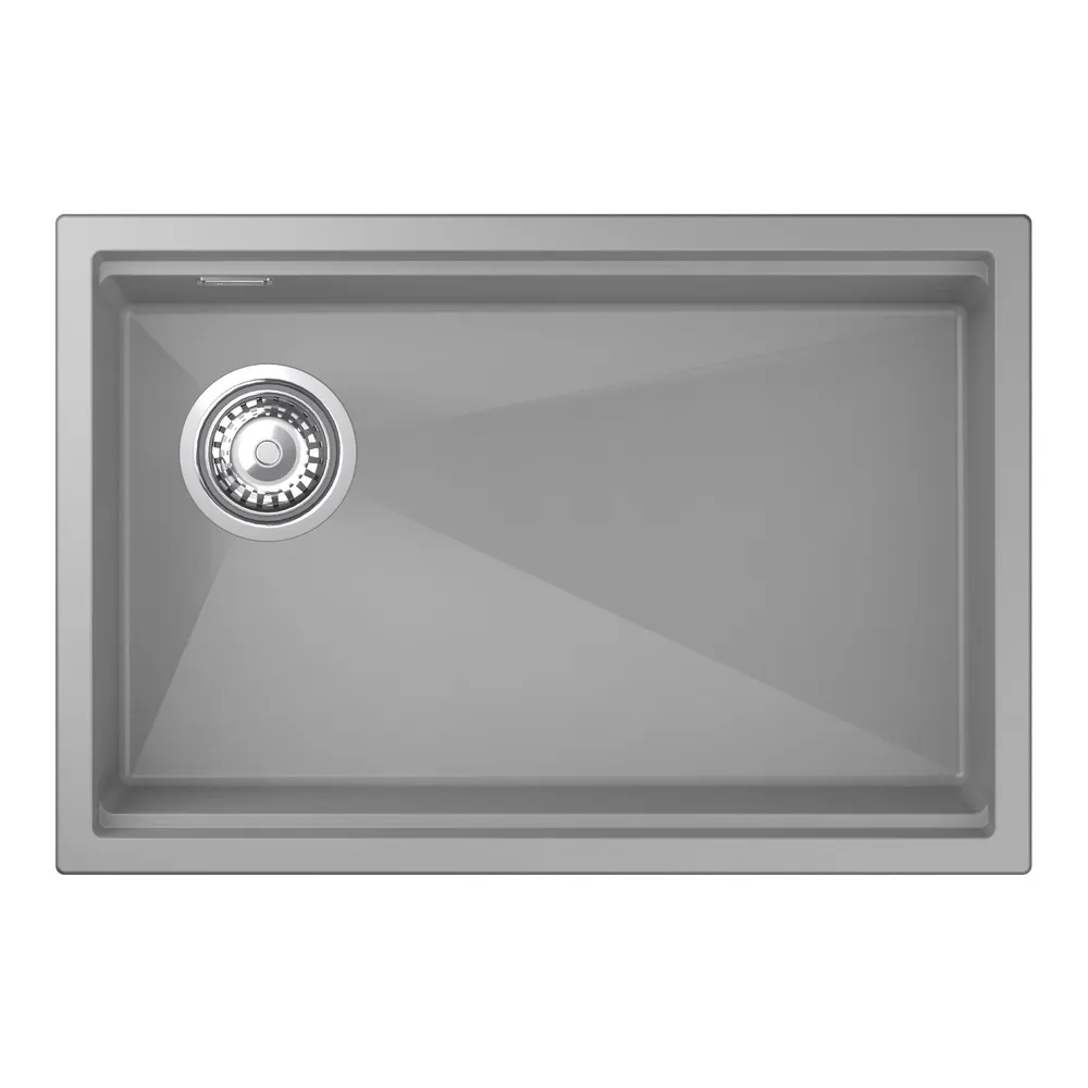 Кухонная мойка Rivelato LINO LN-654-L серый металлик