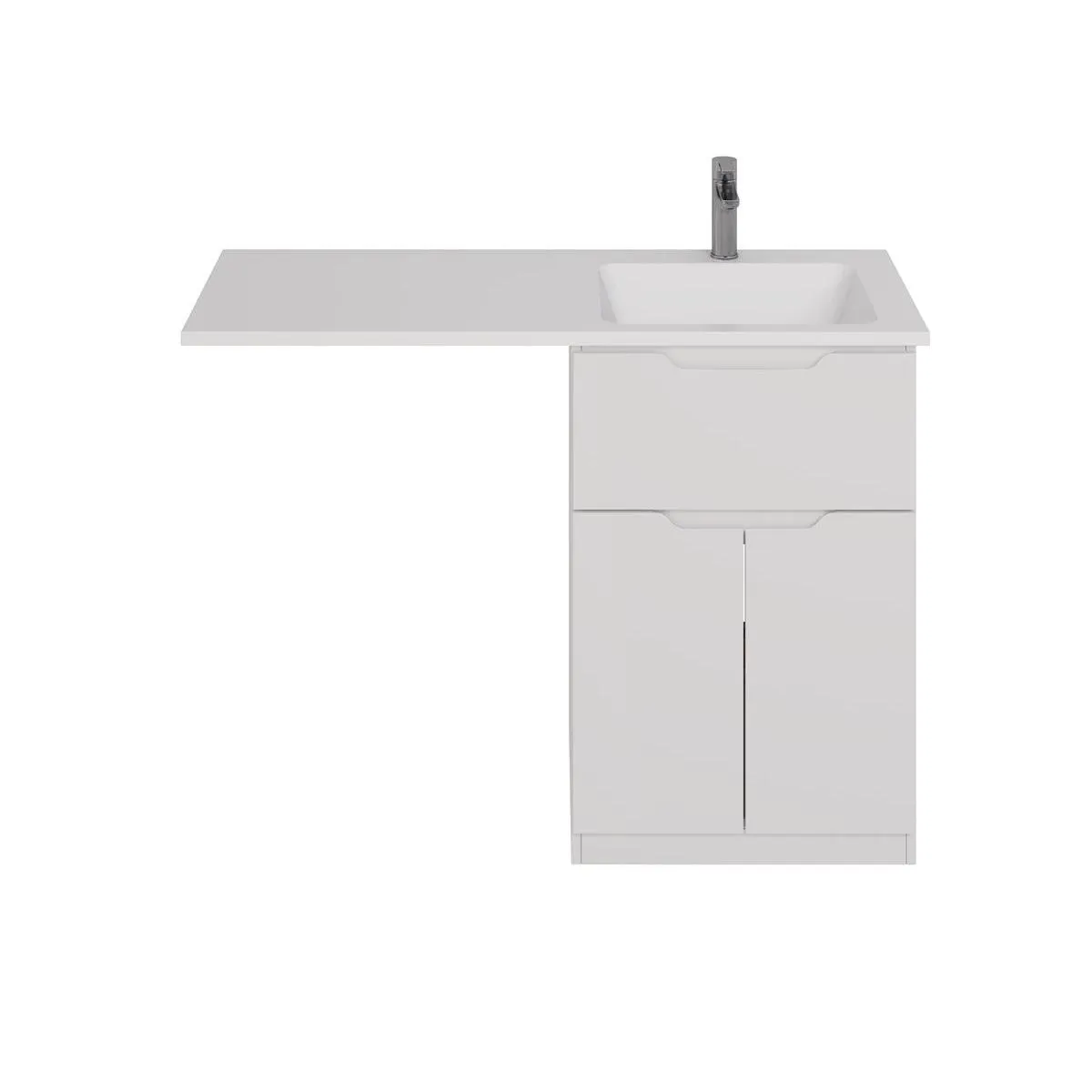 Тумба с раковиной напольная Dreja Vega 60 см, белый