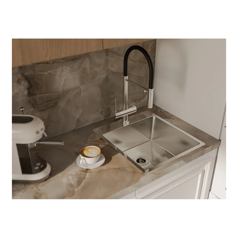 Кухонная мойка Rivelato Rinox 4450, нержавеющая сталь