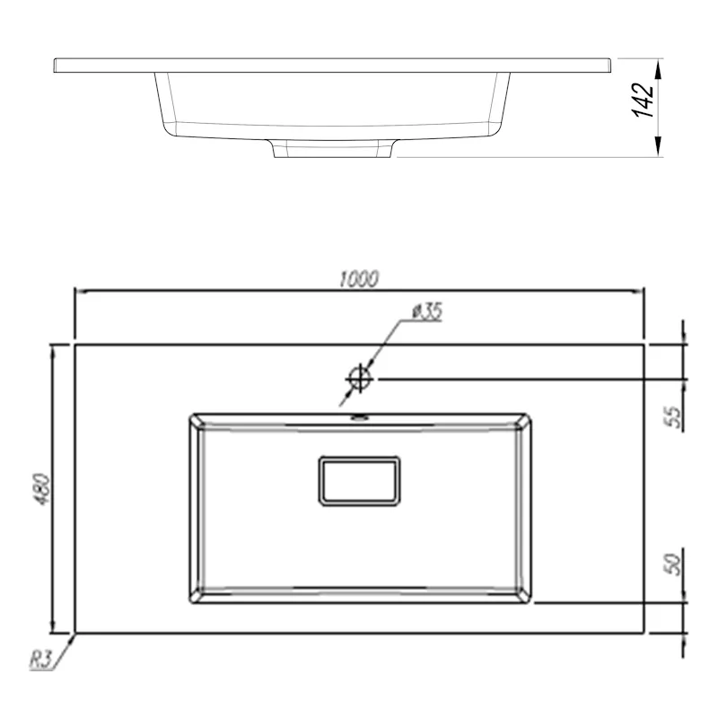 Раковина Florentina Персона 100 см 10.240.01000.307, серый шёлк