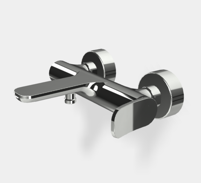 Смеситель для ванны и душа Fima Carlo Frattini Flo', хром (F3804/1CR)