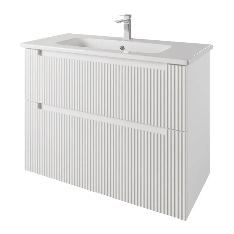 Тумба под раковину подвесная Dreja Euphoria 100 см, белый