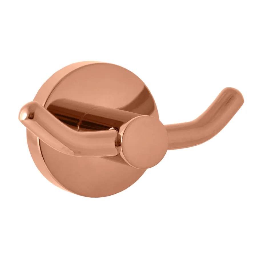 Крючок для ванной комнаты двойной Rav Slezak COLORADO COA0102ZRL, розовое золото