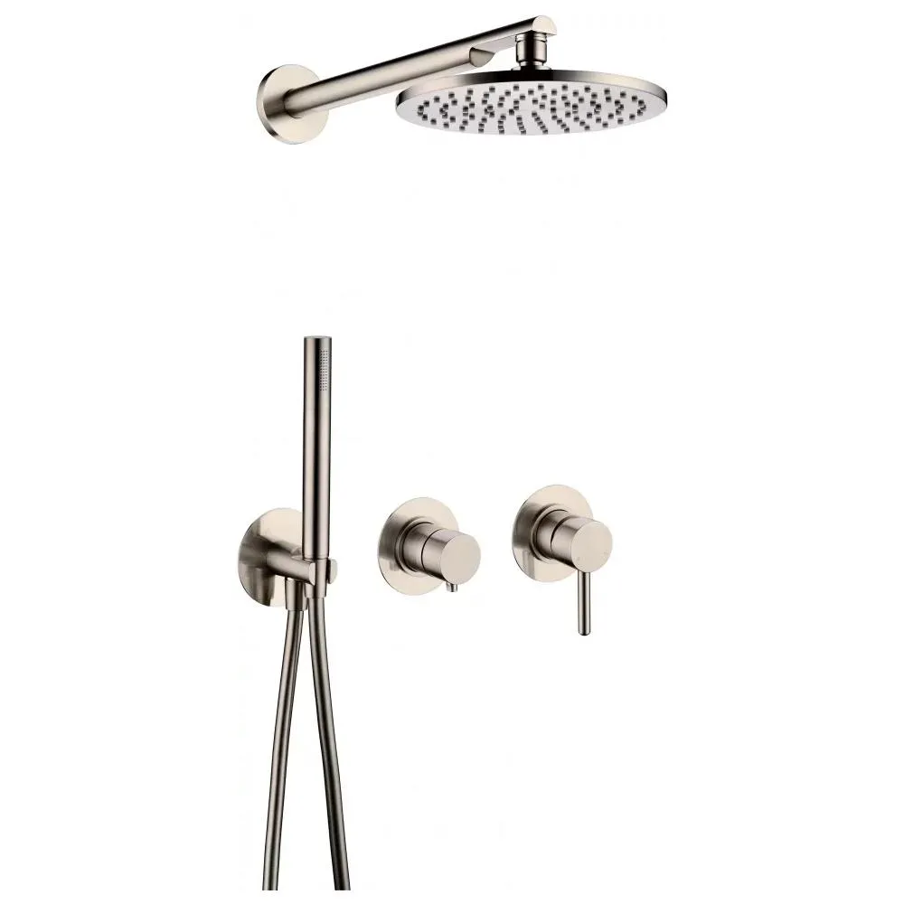 Душевая система встраиваемая (без излива) Grocenberg GB5090NK, никель