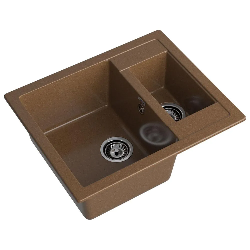 Кухонная мойка GranFest QUADRO 610K, терракот
