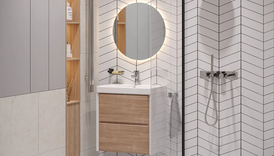 Тумба подвесная Velvex Gesso 60.2Y, белый/дуб сонома (tp.GES.9696.60.2Y белый матовый/дуб сонома)
