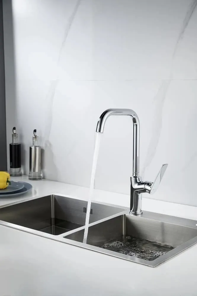 Смеситель для кухни Knotlor KN-61, хром